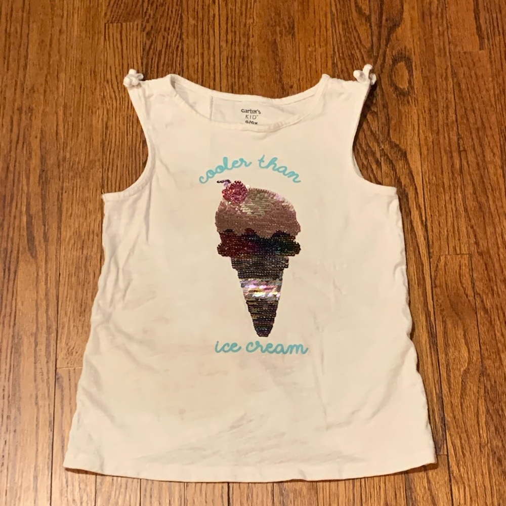 Carter’s Flip Sequins Ice Cream Cone Tank Top